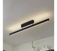 Lucande Smart LED ceiling light Mylosh, black, CCT, Tuya