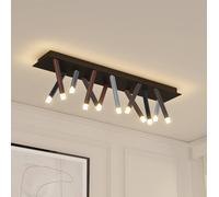 Lucande Stoika LED ceiling light, 100cm, angular, metal