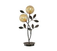 Lucande Table Lamp Evory (Florentine) in Black Made of Metal for e.g. Living Room & Dining (2 Light Sources, G9) from Desk Lamps