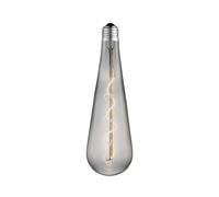 Lucande teardrop LED bulb E27 4W, smoke, Ø 9 cm, 1800K