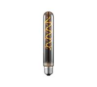 Lucande tube LED bulb, E27 4W, Ø 3 cm, titanium, 1800K