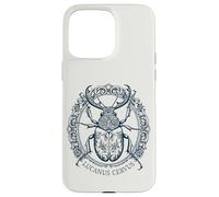 Lucanus Cervus Stag Beetle Tartaria Ornament Case for iPhone 15 Pro Max