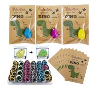 Lucaqina 24 Packs Growing Dinosaur Egg Dinosaur Egg Dinosaurs Eggs Toys Hatching Growing Toys Hatch Eggs Crack Science Kits Novelty Dino Toy With Assorted Color For Kids Over 3 Years Old