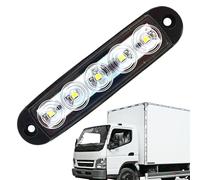 Lucaqina LED Truck Trailer Light | Front Rear LED Side Marker Lights - Front Rear Side Markers, Turn Signal 5 Stop Turn Running Light For 12V/24V Vehicles