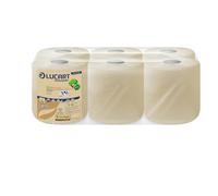 Lucart Dairy Udder Wipes Eco Natural 2 Ply - 6 Rolls x 130M