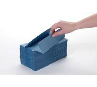 Lucart Easy2640Bs 1 Ply Recycled C-Fold Hand Towel Blue 12 Packs X 220 (2640) Sheets Per Box
