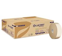 Lucart Econatural 900 Sheet 2-Ply ID Toilet Roll for Identity Systems Toilet Roll Dispenser - Pack of 12