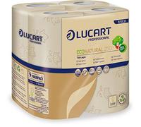 Lucart EcoNatural Conventional Toilet Rolls x8 Rolls Per Pack (Pack of 8)