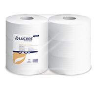 Lucart Professional 812115 Jumbo Toilet Roll Maxi 640 M, White (Pack of 6)