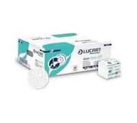 Lucart Professional, Aquastream 210 High Fade Pure Cellulose Interleaved Toilet Paper Ideal For Public Bathrooms And Offices, 9.5