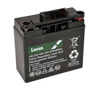 Lucas 12V 22AH 18 Holes Golf Trolley Battery + Powakaddy Female T-Bar Connector