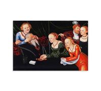 Lucas Cranach The Elder Painter's《Old Man Beguiled》Art Poster Canvas Wall Art Scroll Picture Print Living Room Walls Decor Homes 24x36inch(60x90cm)