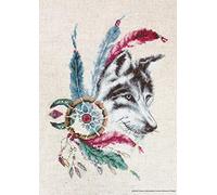 Lucas Cross Stitch Kit, Cotton, Multicoloured, 18x25cm