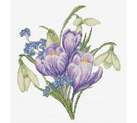 Lucas Cross Stitch Kit S - Spring Flowers, B1404