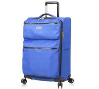 Lucas Designer Luggage Collection - Expandable 28 Inch Softside Bag - Durable Large Ultra Lightweight Checked Suitcase with 8-Rolling Spinner Wheels, Royal Blue, 71.12 cm