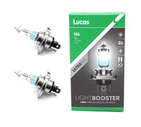 Lucas H4 12v Car 150% Brighter Upgrade Bulbs Headlight Headlamp Performance