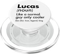 Lucas Like A Normal Guy Only Cooler Legend King First Name PopSockets PopGrip for MagSafe