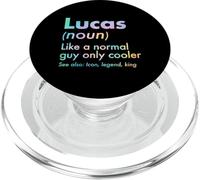 Lucas Like A Normal Guy Only Cooler Legend King First Name PopSockets PopGrip for MagSafe