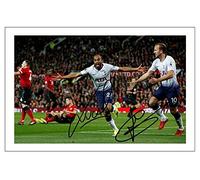 LUCAS MOURA & HARRY KANE Signed 6X4 Inch Photo Print Pre Printed Signature TOTTENHAM Football Autograph Gift