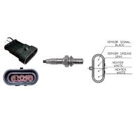 Lucas Oxygen Sensor 135 mm Direct Fit Compatible With Vauxhall Astra 1998-2001 LEB299 LLB273 64345 5020343