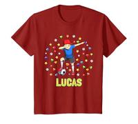 Lucas Personalized name footballer for boys T-Shirt