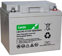 Lucas -Replacement Mobility Batteries 12V 42Ah (Same size as 38Ah & 40Ah) Upgrade Replacement for Pride Victory 10LX, Drive Medical Cobra GT4