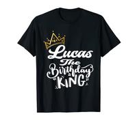Lucas The Birthday King Happy Birthday Shirt Men Boys Teens T-Shirt