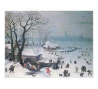 Lucas Van Valckenborch Winter Landscape Snowfall Antwerp Art Print Canvas Premium Wall Decor Poster Mural