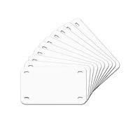 Lucaser 6x3 10-Pack Sublimation Number Plate Blanks Heat Transfer DIY Picture Aluminum Number Plate Tags