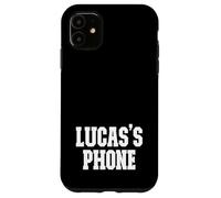 Lucas's Phone Lucas Name Personalized White Black Case for iPhone 11
