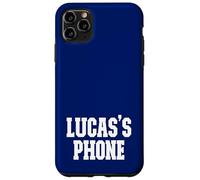 Lucas's Phone Lucas Name Personalized White Blue Case for iPhone 11 Pro Max