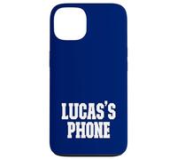 Lucas's Phone Lucas Name Personalized White Blue Case for iPhone 13