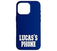 Lucas's Phone Lucas Name Personalized White Blue Case for iPhone 16 Pro