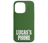 Lucas's Phone Lucas Name Personalized White Green Case for iPhone 13 Pro
