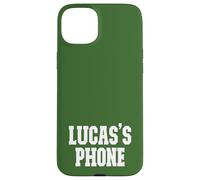 Lucas's Phone Lucas Name Personalized White Green Case for iPhone 15 Plus