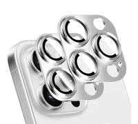 LucBuy 2PCS Metal Camera Lens Protector for iPhone 11 Pro/iPhone 11 Pro Max, 3D Texture Aluminum Coverage Phone Decoration, Anti-Scratch Full Protection Titanium Back Camera Cover