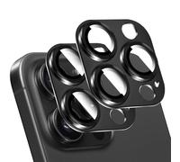 LucBuy 2PCS Metal Camera Lens Protector for iPhone 14 Pro/iPhone 14 Pro Max, 3D Texture Aluminum Coverage Phone Decoration, Anti-Scratch Full Protection Titanium Back Camera Cover