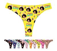 LucBuy Custom Thongs Panty with Face Photos, Funny T-back Personalized Underwear, Customized Tangas Wife Husband Face Picture Underpants, Novelty Bikini Briefs Valentine's Day Birthday Gifts (A113)