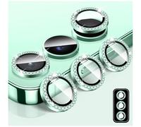 LucBuy Diamond Camera Lens Protector for Samsung Galaxy S23/S23 Bling Tempered Glass Back Camera Cover Screen Protector, Individual Aluminum Metal Protective Rings Film Stickers
