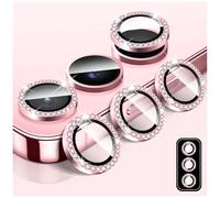 LucBuy Diamond Camera Lens Protector for Samsung Galaxy S26, Bling Tempered Glass Back Camera Cover Screen Protector, Individual Aluminum Metal Protective Rings Film Stickers