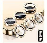 LucBuy Diamond Camera Lens Protector for Samsung Galaxy Z Flip 7, Bling Tempered Glass Back Camera Cover Screen Protector, Individual Aluminum Metal Protective Rings Film Stickers