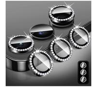 LucBuy Diamond Camera Lens Protector for Samsung Galaxy Z Fold 7, Bling Tempered Glass Back Camera Cover Screen Protector, Individual Aluminum Metal Protective Rings Film Stickers