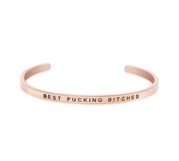 LucBuy Inspirational Cuff Bracelets, 4MM Adjustable Open Bangle Mantra Quote Band Engraved, Stainless Steel Friendship Motivational Jewelry for Women Men (Style 6)