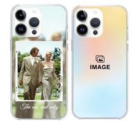 LucBuy Personalized Picture Phone Case, Custom Protective Cover Bumper Cases with Multiple Photo, Customized Gifts Clear Phone Cover Compatible with iPhone 15 14 12 13 11 Pro Max XR 6 7 8 Plus (B10)