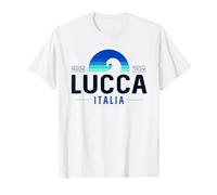 Lucca Italia | Lucca Tuscany Italy Retro Wave A5X T-Shirt