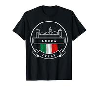 Lucca Italy Panel Emblem Travel Souvenir T-Shirt
