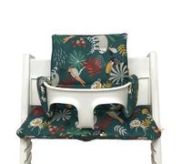 LUCCA kids Seat Cushion for Stokke Tripp Trapp High Chair - Laminated Coating for Easy Cleaning (Dungle Turquoise)