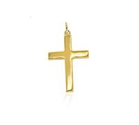 Lucchetta - Small Women's Pendant 14ct Solid Gold Christian Cross without Necklace
