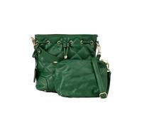 Lucchi Design Women’s Handbag Green Style Elegant Structured Tote in Rich Green Faux Leather with Gold-Tone Hardware Interior & Versatile Shoulder Strap
