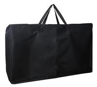 Luccov 4/6/ 8 Foot Folding Table Storage Bag, Waterproof Heavy Duty Large Carrying Bag for Folding Tables, Picnic/Camp Tables Cover with Durable Zipper & Shoulder Strap, 31" D X 49" W X4.7 H, Black